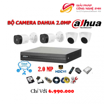 Trọn bộ gói combo 4 Camera Dahua DSS 2Mp Mới nhất